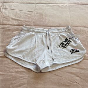 Women's White Athletic Shorts